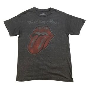 The Rolling Stones‎ Graphic T Shirt Charcoal Gray Short Sleeve Band Tee Men's M